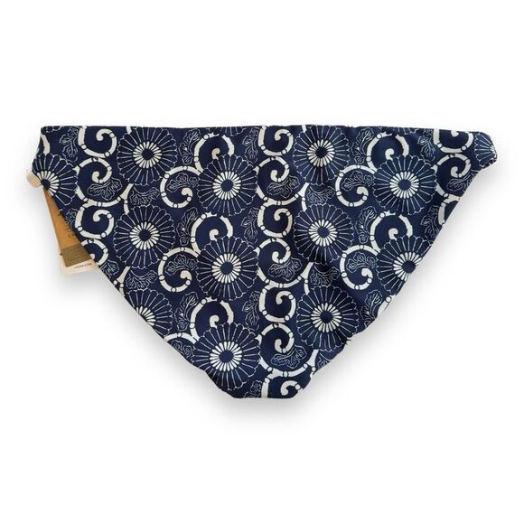 NWT Faherty Swim Seascape Bikini Bottom Geometric Floral Size Large XL $58 Blue - Picture 2 of 5